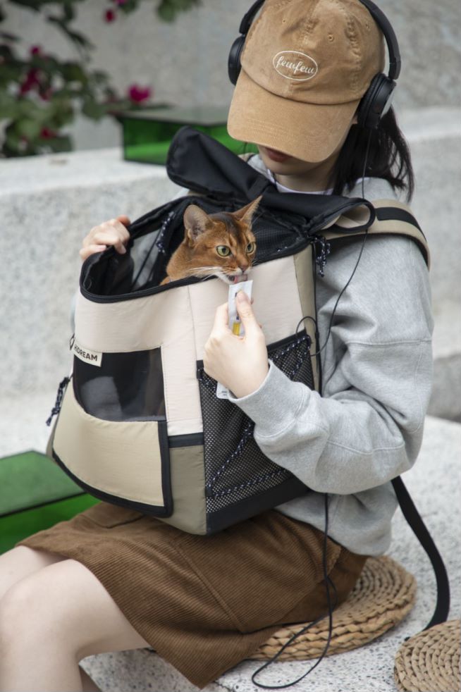 Handsfree Pet Backpack | Front and Back Use - honeydewpets